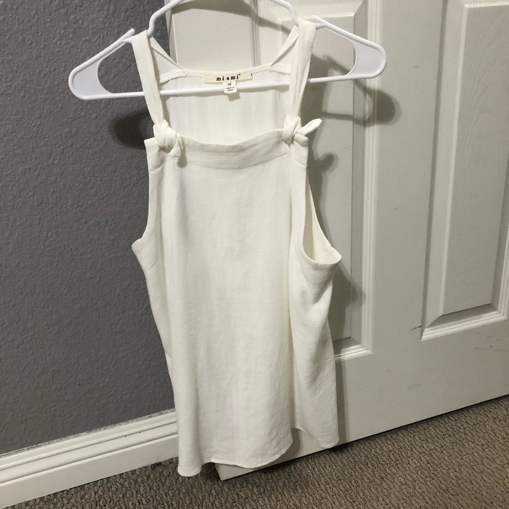 White tank top